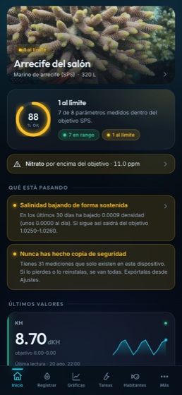 Inicio — estado del acuario
